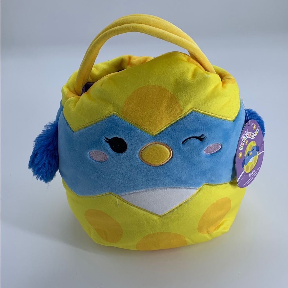 Bebe Blue and Yellow Plush Easter Basket